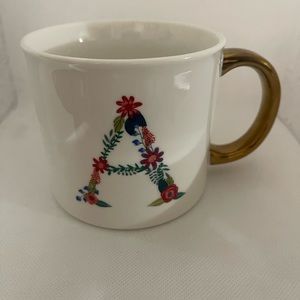 Opal house floral, and gold mine with the initial A